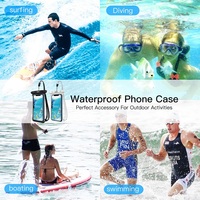 FONKEN wodoodporny futerał na telefon Iphone Samsung Xiaomi pływanie suchy worek podwodny futerał wodoodporny worek telefon komórkowy Coque Cover 5